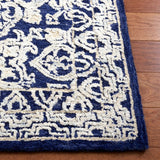 Aspen 296 Bohemian Hand Tufted Wool & Viscose Pile Rug Navy / Ivory