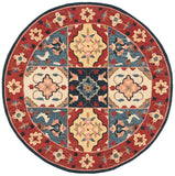 Aspen 402 Hand Tufted 80% Wool, 20% Cotton Bohemian Rug Red / Gold 80% Wool, 20% Cotton APN402Q-9