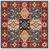 Aspen 402 Hand Tufted 80% Wool, 20% Cotton Bohemian Rug Red / Gold 80% Wool, 20% Cotton APN402Q-9