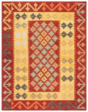 Aspen 403 Hand Tufted 80% Wool, 20% Cotton Bohemian Rug Red / Gold 80% Wool, 20% Cotton APN403Q-9