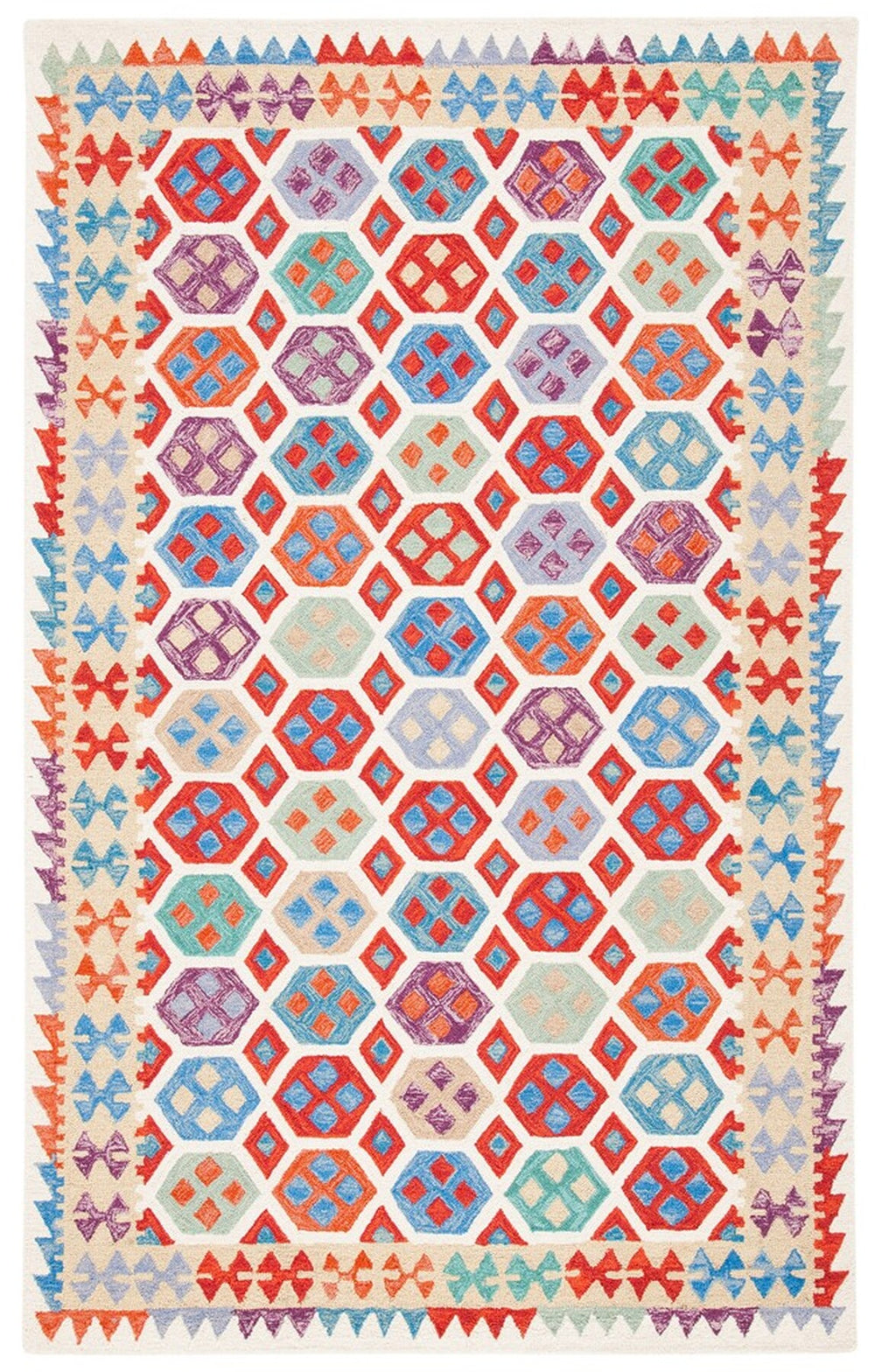 Safavieh Aspen 410 Overall Content: 80% Wool 10% Cotton 10% Latex Hand Tufted Rug APN410A-8