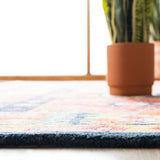 Aspen 518 Bohemian Hand Tufted Wool Pile Rug Blue / Red