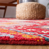 Aspen 529 Bohemian Handtufted 80% Wool 20% Cotton Rug Red / Gold