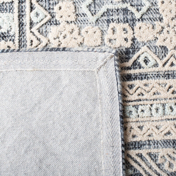 Aspen 532 Bohemian Handtufted 80% Wool 20% Cotton Rug Charcoal