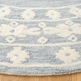 Aspen 550 Bohemian Hand Tufted 100% Wool Pile Rug Light Grey / Ivory