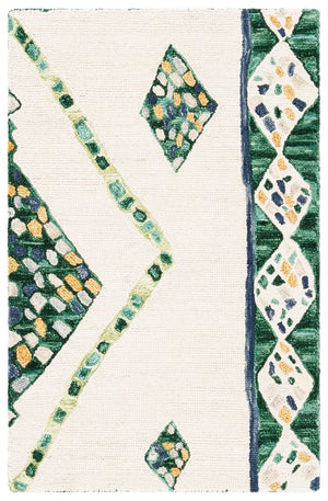 Aspen 702 Hand Tufted 100% Wool Pile Bohemian Rug for Cozy, Stylish Home Décor and Comfort