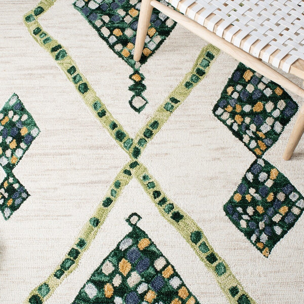 Aspen 702 Hand Tufted 100% Wool Pile Bohemian Rug for Cozy, Stylish Home Décor and Comfort