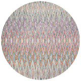 Aspen 805 Bohemian Hand Tufted 100% Wool Pile Rug Blue / Pink