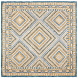 Aspen 809 Bohemian Hand Tufted 100% Wool Pile Rug Navy / Gold