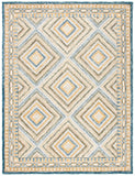 Aspen 809 Bohemian Hand Tufted 100% Wool Pile Rug Navy / Gold