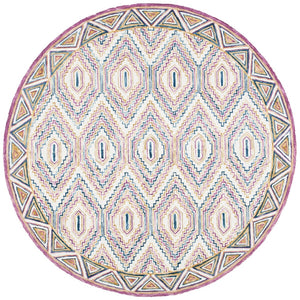 Aspen 811 Bohemian Hand Tufted 100% Wool Pile Rug Ivory / Rust