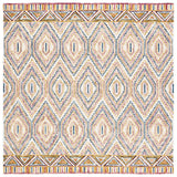 Aspen 811 Bohemian Hand Tufted 100% Wool Pile Rug Ivory / Rust