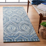 Aspen 823 Bohemian Hand Tufted 100% Wool Pile Rug Grey / Blue