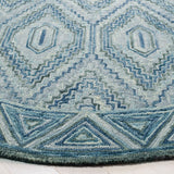 Aspen 823 Bohemian Hand Tufted 100% Wool Pile Rug Grey / Blue