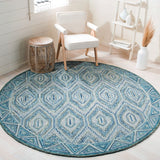 Aspen 823 Bohemian Hand Tufted 100% Wool Pile Rug Grey / Blue