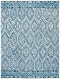 Aspen 823 Bohemian Hand Tufted 100% Wool Pile Rug Grey / Blue