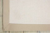 Nourison Sisal Soft SSF02 Machine Made Tufted Indoor Area Rug White 5' x 8' 99446142504