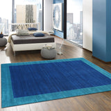 Pasargad Gramercy Collection Hand-Loomed Silk & Wool Charcoal Area Rug ar-01b 9x12-PASARGAD