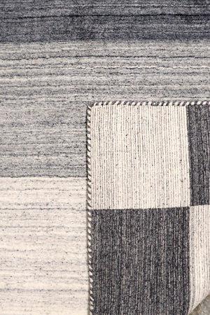 Pasargad Gramercy Collection Hand-Loomed Silk & Wool Charcoal Area Rug ar-05 9x12-PASARGAD