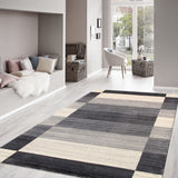 Pasargad Gramercy Collection Hand-Loomed Silk & Wool Charcoal Area Rug ar-05 9x12-PASARGAD