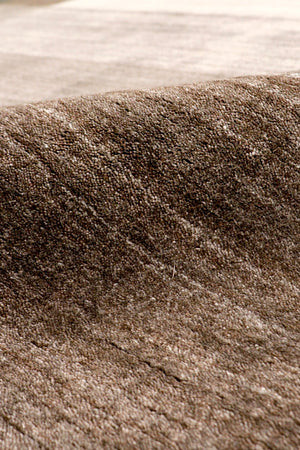 Pasargad Gramercy Collection Hand-Loomed Silk & Wool Charcoal Area Rug AR-06 5X8-PASARGAD