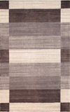 Pasargad Gramercy Collection Hand-Loomed Silk & Wool Charcoal Area Rug AR-06 5X8-PASARGAD