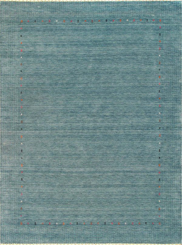Pasargad Gramercy Collection Hand-Loomed Silk & Wool Charcoal Area Rug ar-10 9x12-PASARGAD