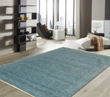 Pasargad Gramercy Collection Hand-Loomed Silk & Wool Charcoal Area Rug ar-10 9x12-PASARGAD