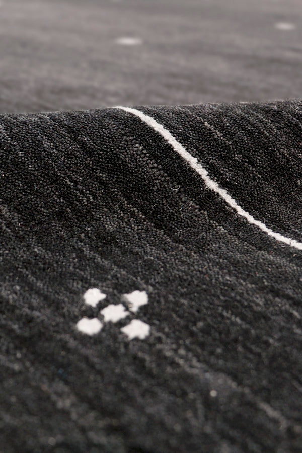 Pasargad Gramercy Collection Hand-Loomed Silk & Wool Charcoal Area Rug ar-21 9x12-PASARGAD