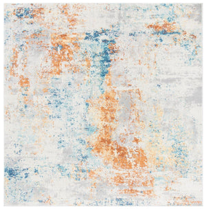 Aria   Power Loomed 100% Polypropylene Friese Rug Ivory / Rust