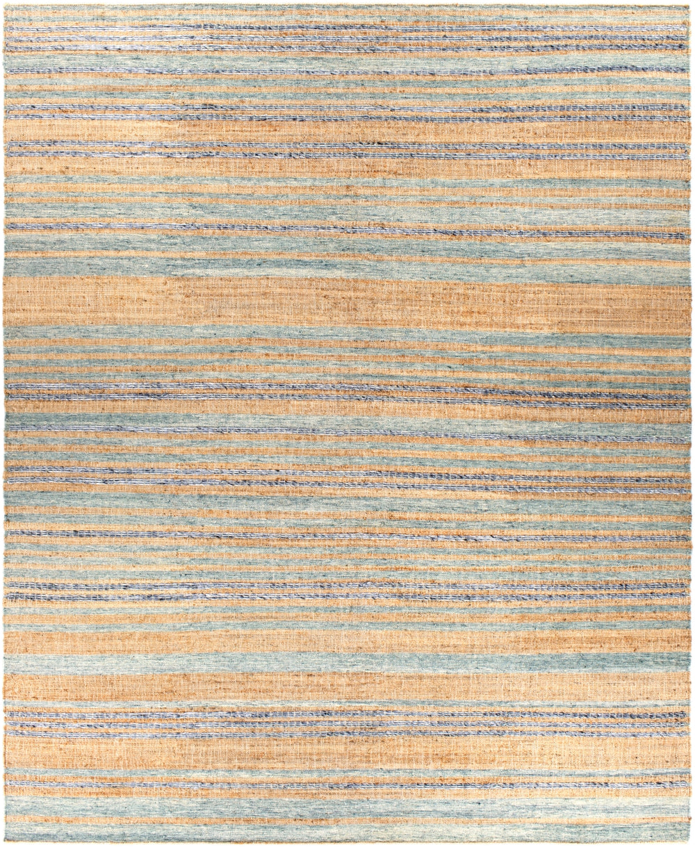 Arielle ARE-2303 Modern Wool, Jute Rug ARE2303-58 Wheat, Camel, Navy, Medium Gray, Mint, Sage, White 55% Wool, 45% Jute 5' x 8'