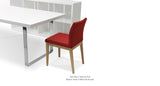 Aria Wood Set: One Aria Wool, and One Madrid Table and One Malta Bookcase
