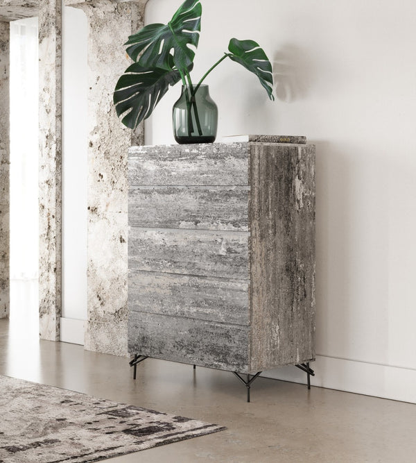 VIG Furniture Nova Domus Aria - Italian Modern Multi Grey with texture Chest VGAC-ARIA-CHEST
