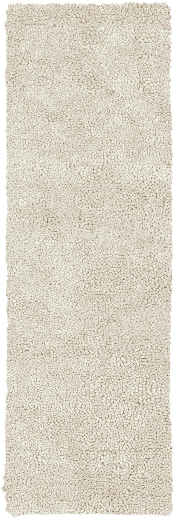 Aros AROS-2 Modern Wool - Felted Rug AROS2-410 Cream 100% Wool - Felted 4' x 10'