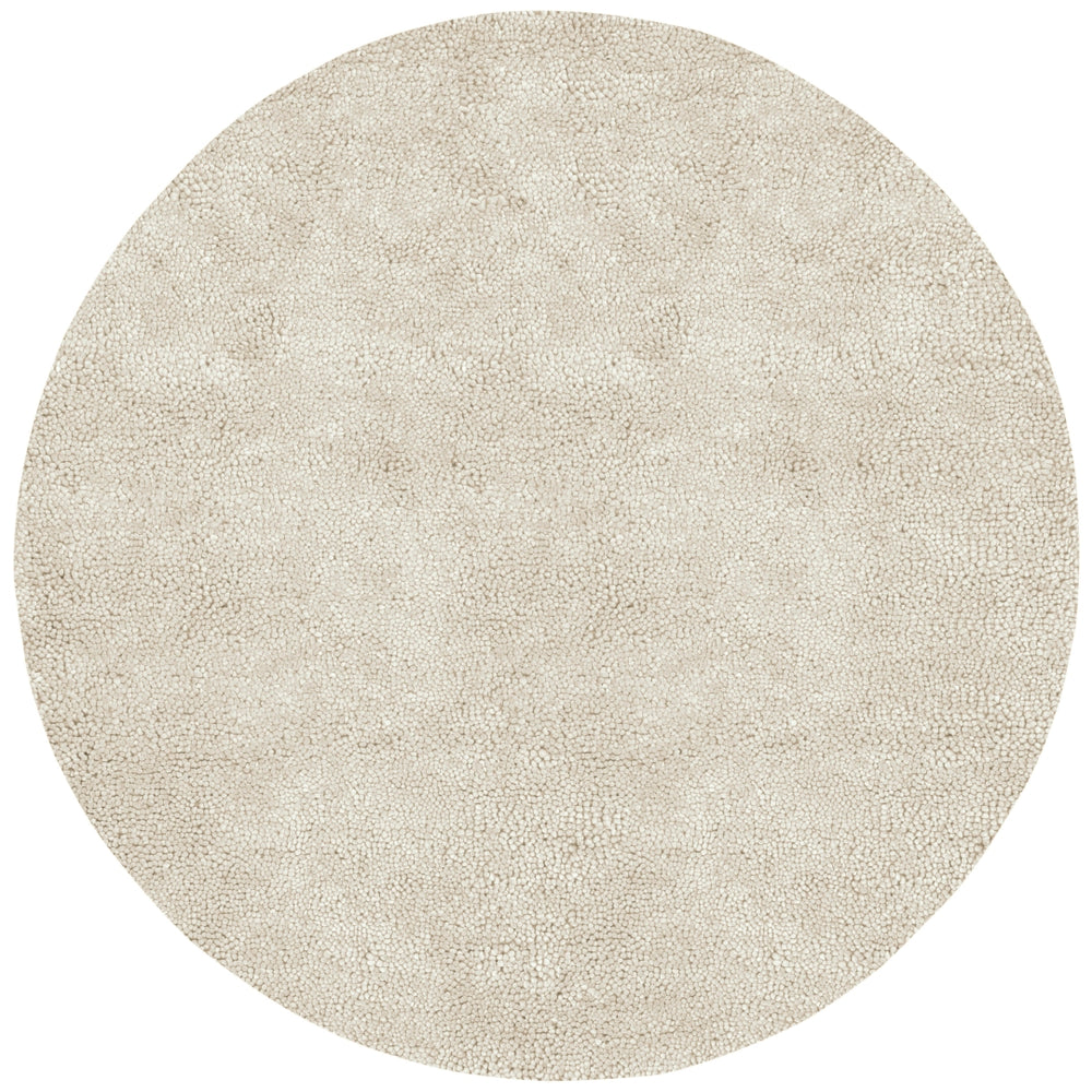 Aros AROS-2 Modern Wool - Felted Rug AROS2-8RD Cream 100% Wool - Felted 8' Round