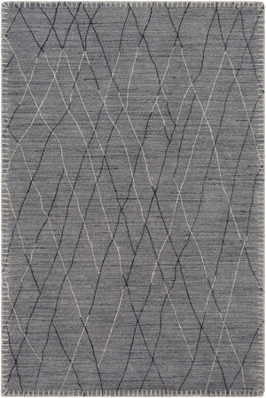 Arlequin ARQ-2300 Global Wool, Viscose Rug ARQ2300-912 Medium Gray, Taupe, Black 60% Wool, 40% Viscose 9' x 12'