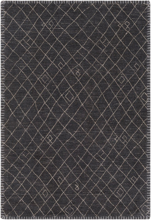 Arlequin ARQ-2301 Global Wool, Viscose Rug ARQ2301-912 Black, Cream 60% Wool, 40% Viscose 9' x 12'