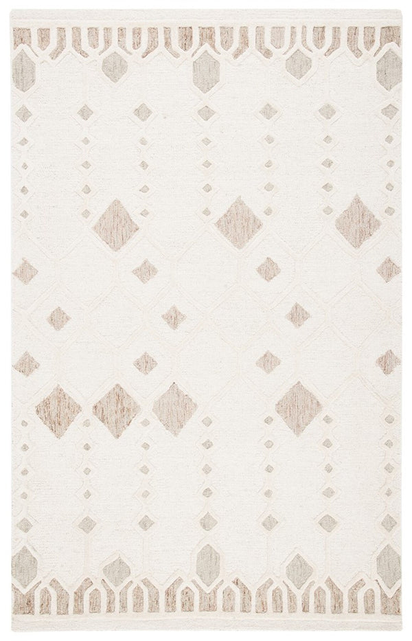 Artistry 501 Hand Tufted 85% Wool, 15% Cotton Bohemian Rug Ivory / Sage 85% Wool, 15% Cotton ARR501A-6