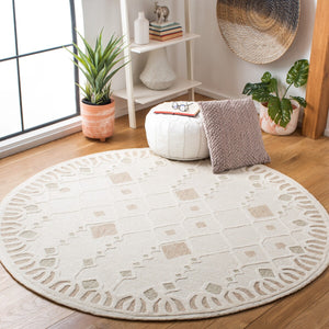 Artistry 501 Hand Tufted 85% Wool, 15% Cotton Bohemian Rug Ivory / Sage 85% Wool, 15% Cotton ARR501A-6