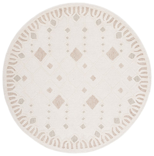 Artistry 501 Hand Tufted 85% Wool, 15% Cotton Bohemian Rug Ivory / Sage 85% Wool, 15% Cotton ARR501A-6