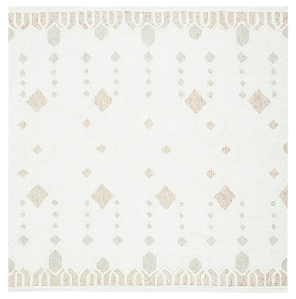 Artistry 501 Hand Tufted 85% Wool, 15% Cotton Bohemian Rug Ivory / Sage 85% Wool, 15% Cotton ARR501A-6