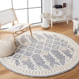 Artistry 501 Hand Tufted 85% Wool, 15% Cotton Bohemian Rug Ivory / Black 85% Wool, 15% Cotton ARR501Z-6