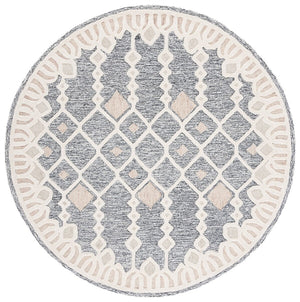 Artistry 501 Hand Tufted 85% Wool, 15% Cotton Bohemian Rug Ivory / Black 85% Wool, 15% Cotton ARR501Z-6
