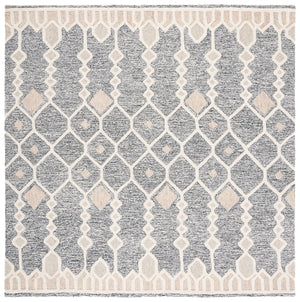 Artistry 501 Hand Tufted 85% Wool, 15% Cotton Bohemian Rug Ivory / Black 85% Wool, 15% Cotton ARR501Z-6