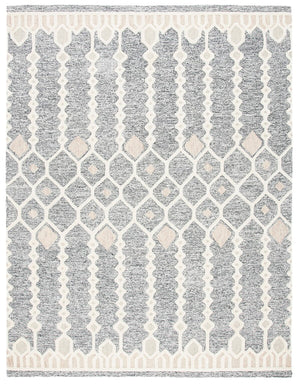 Artistry 501 Hand Tufted 85% Wool, 15% Cotton Bohemian Rug Ivory / Black 85% Wool, 15% Cotton ARR501Z-6