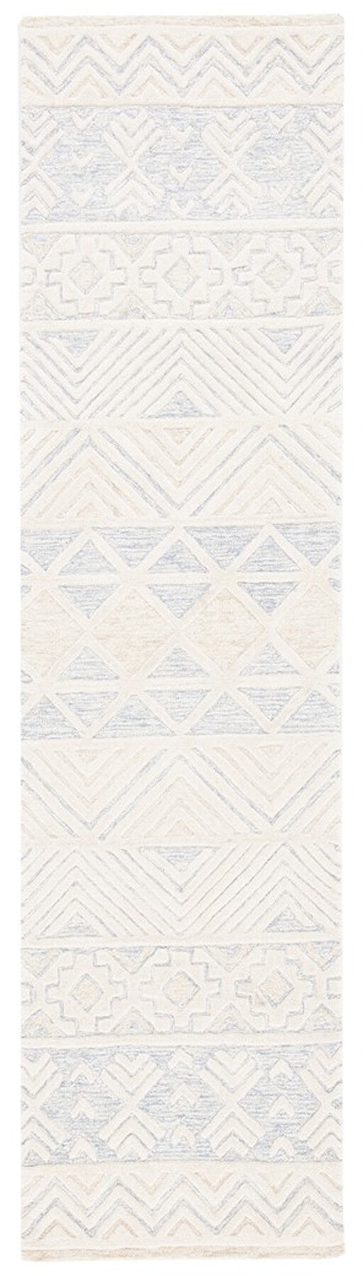 Artistry 503 Hand Tufted 85% Wool, 15% Cotton Bohemian Rug Ivory / Light Grey 85% Wool, 15% Cotton ARR503A-6