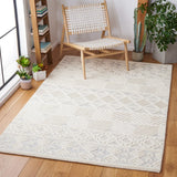 Artistry 503 Hand Tufted 85% Wool, 15% Cotton Bohemian Rug Ivory / Light Grey 85% Wool, 15% Cotton ARR503A-6