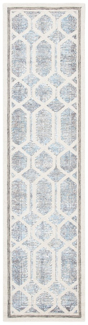 Artistry 600 Artistry 665  Hand Tufted 50% Wool, 50% Viscose Rug Ivory / Blue