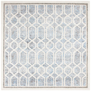 Artistry 600 Artistry 665  Hand Tufted 50% Wool, 50% Viscose Rug Ivory / Blue