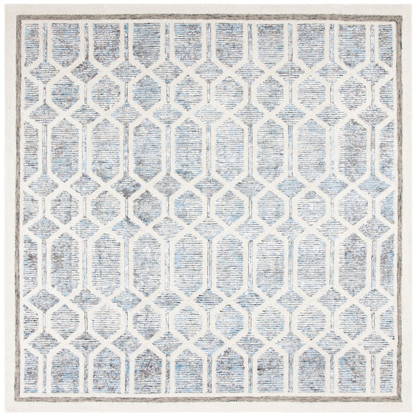 Artistry 600 Artistry 665  Hand Tufted 50% Wool, 50% Viscose Rug Ivory / Blue